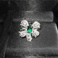 Xiaohongshu empfiehlt HighEndSchmuckSchmetterlings anzug Nachahmung natrlicher Smaragde Schleifen halskette Ring ohrringepicture26